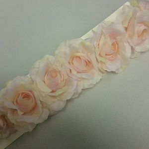 Flowers Headband with braided cords